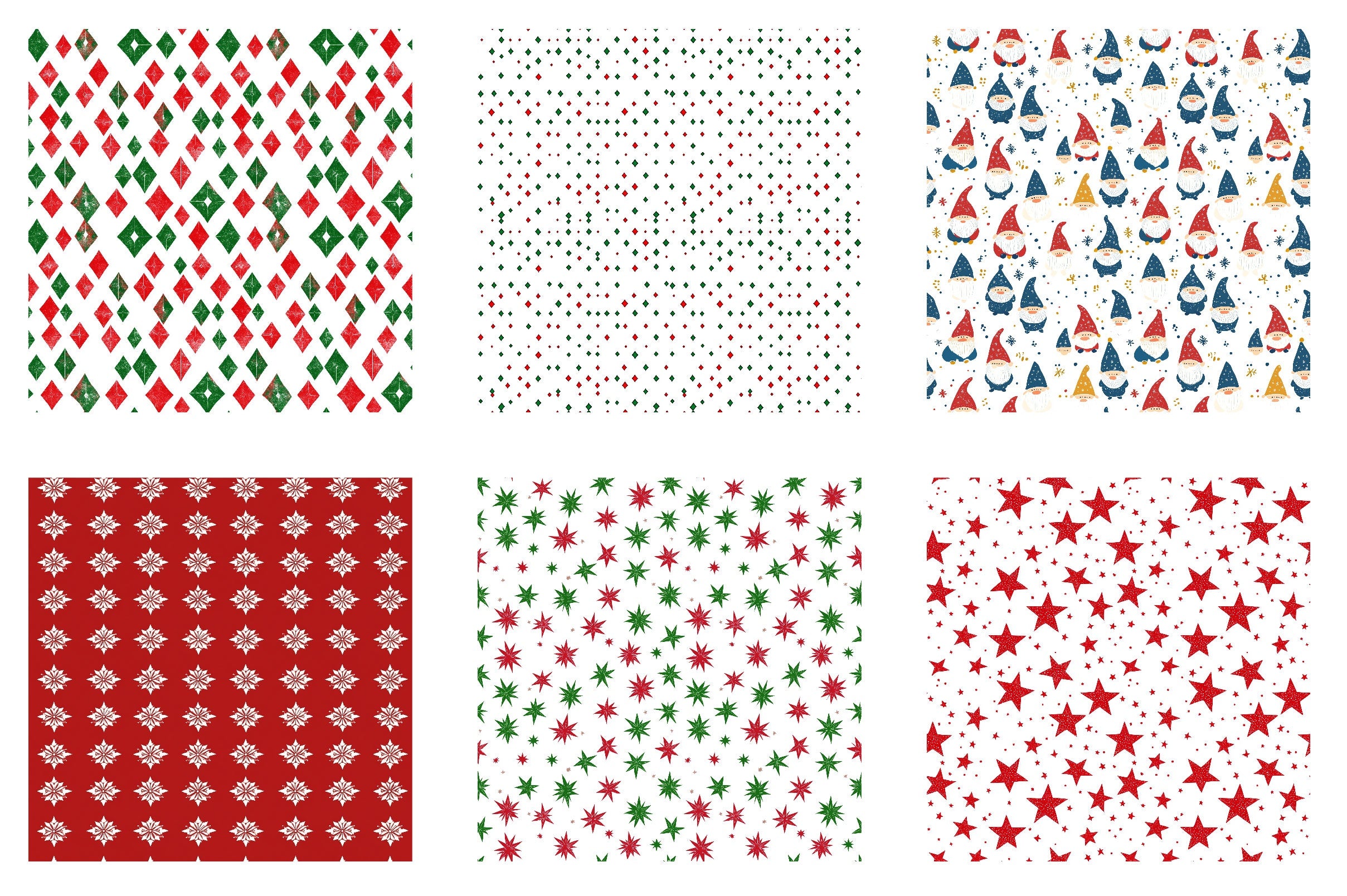 Merry Christmas Digital Papers Clipart Bundle - CraftNest - Digital Crafting and Art