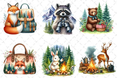 Camping Animals Clipart Bundle 2 - CraftNest - Digital Crafting and Art