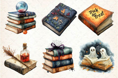Halloween Books Clipart Bundle 3 - CraftNest - Digital Crafting and Art