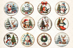 Vintage Christmas Ornaments Clipart Bundle 2 - CraftNest - Digital Crafting and Art