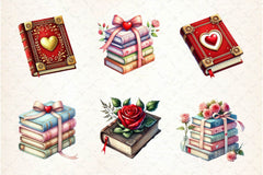 Valentines Books Clipart Bundle 2 - CraftNest - Digital Crafting and Art