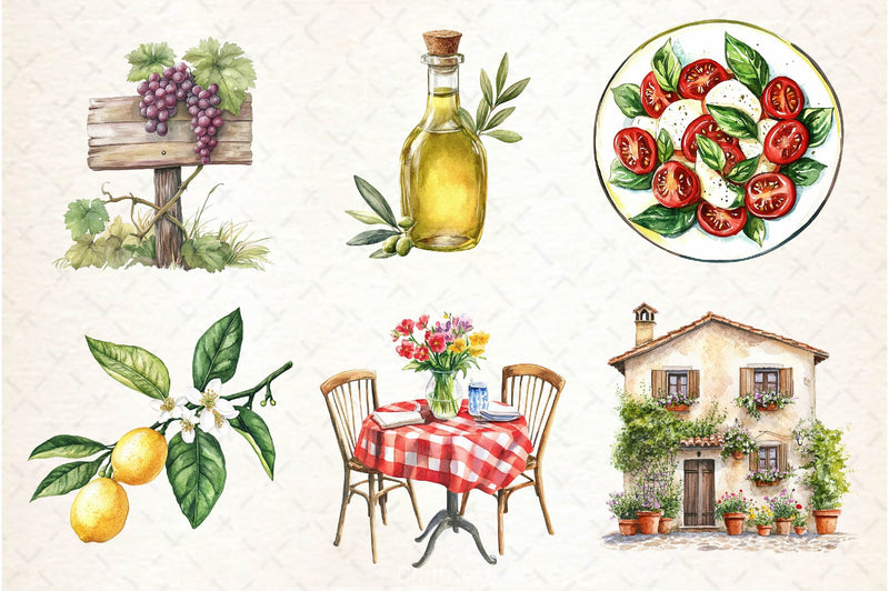 Italian Spring Clipart Bundle 2 - CraftNest - Digital Crafting and Art