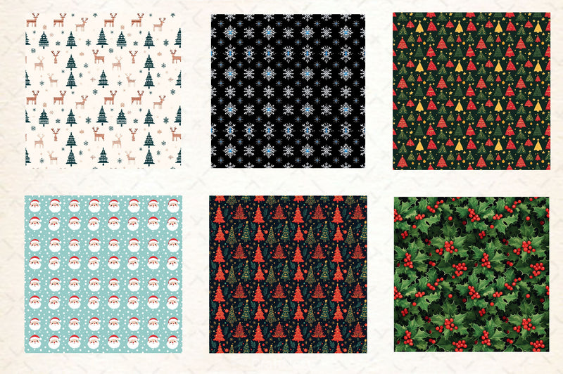 Christmas Digital Paper - CraftNest - Digital Crafting and Art