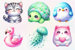 Squishmallow Animals Clipart Bundle - CraftNest - Digital Crafting and Art