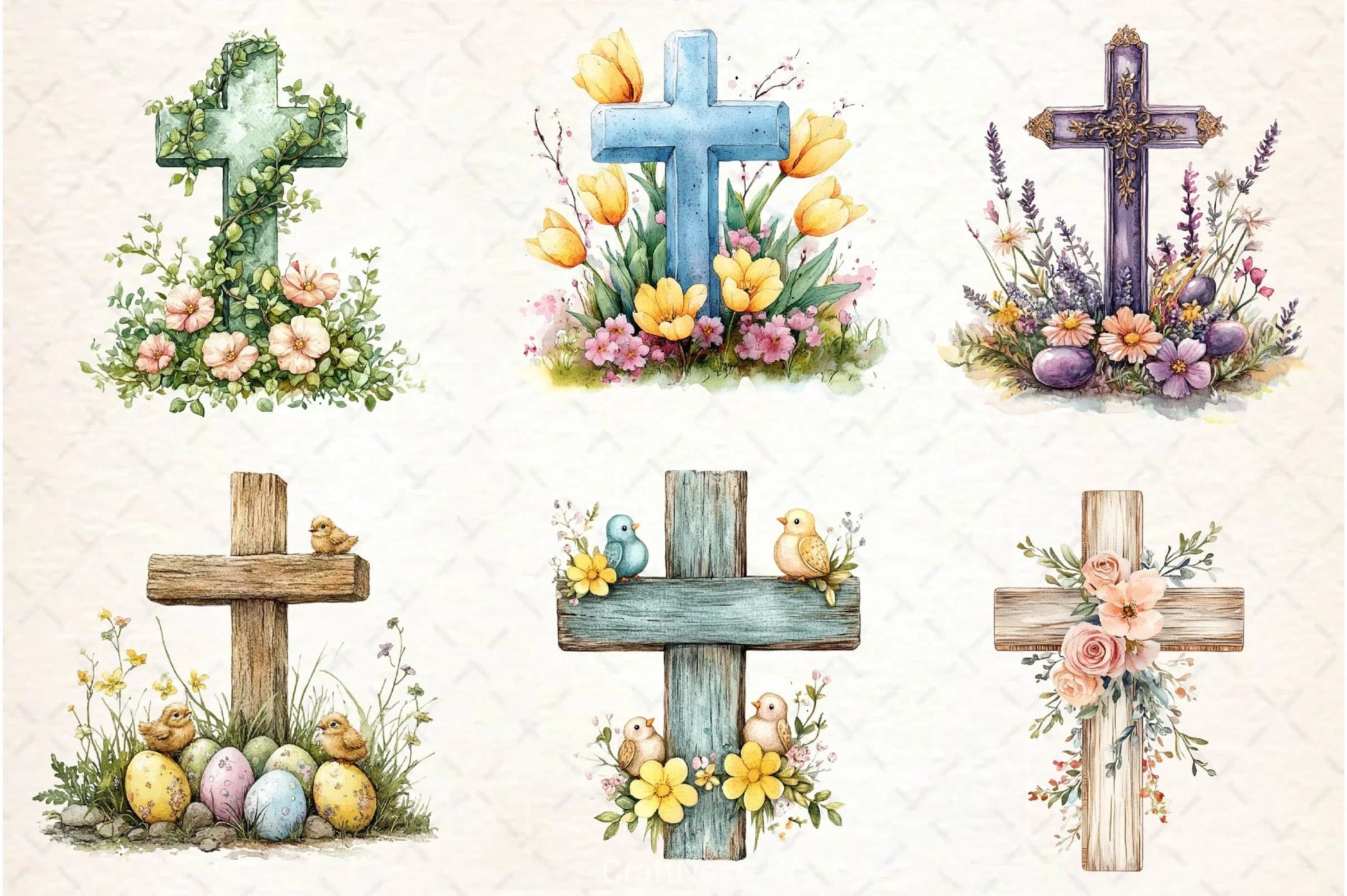 Easter Crosses Clipart Bundle - CraftNest - Digital Crafting and Art