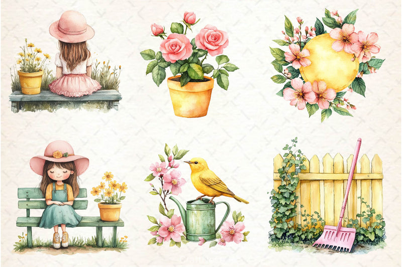 Love Gardening Clipart Bundle - CraftNest - Digital Crafting and Art