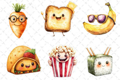 Food Character Clipart Bundle - CraftNest - Digital Crafting and Art