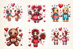 Valentine's Day Voodoo Doll Clipart Bundle 2 - CraftNest - Digital Crafting and Art