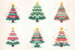 Christmas Tree Clipart Bundle 14 - CraftNest - Digital Crafting and Art