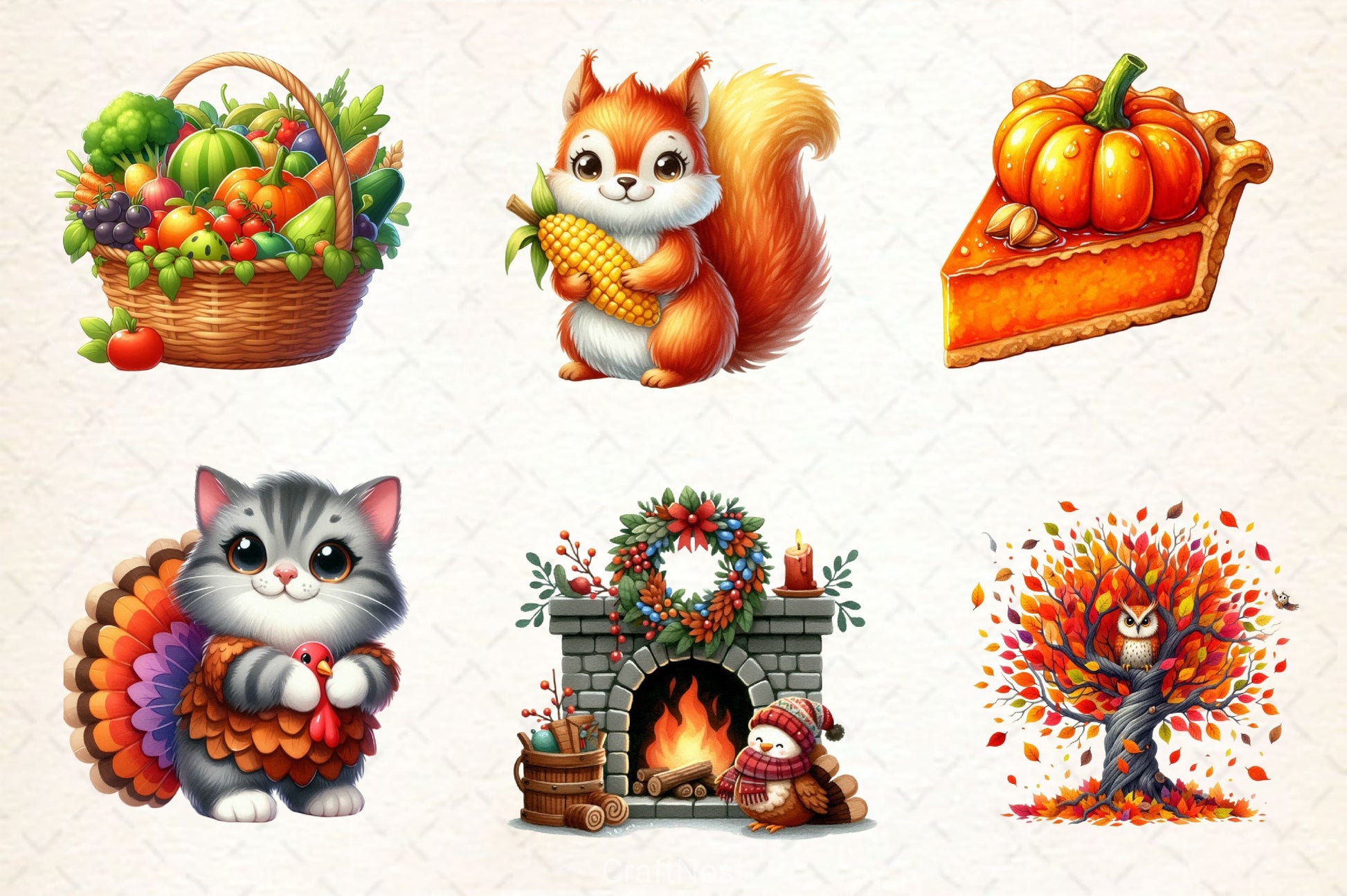 Thanksgiving Clipart Bundle 2 - CraftNest - Digital Crafting and Art