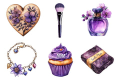Purple Mother's Day Clipart Bundle - CraftNest - Digital Crafting and Art
