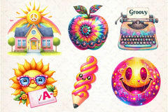 Groovy School Clipart Bundle 2 - CraftNest - Digital Crafting and Art