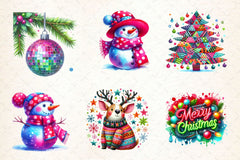 Funky Christmas Clipart Bundle 2 - CraftNest - Digital Crafting and Art