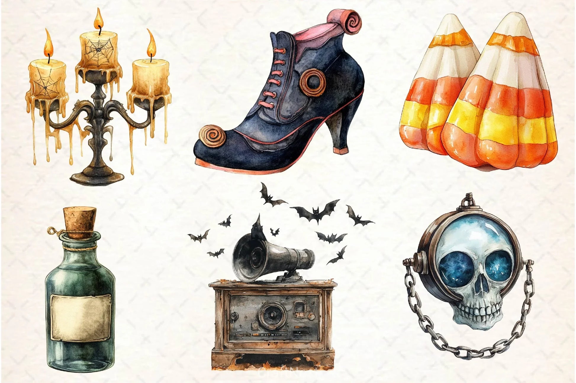 Vintage Halloween Clipart Bundle 2 - CraftNest - Digital Crafting and Art