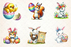 Easter Animals Clipart Bundle 2 - CraftNest - Digital Crafting and Art