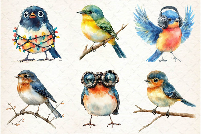 Cute Quirky Funny Birds Clipart Bundle 2 - CraftNest - Digital Crafting and Art