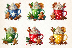 Xmas Gingerbread Coffee Clipart Bundle - CraftNest - Digital Crafting and Art