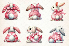 Cute Bunny Butt Clipart Bundle - CraftNest - Digital Crafting and Art