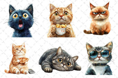 Funny Meme Cats Clipart Bundle - CraftNest - Digital Crafting and Art