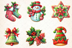Christmas Cookies Clipart Bundle 2 - CraftNest - Digital Crafting and Art