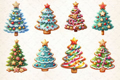 Christmas Sweet Cookie Tree Clipart Bundle - CraftNest - Digital Crafting and Art