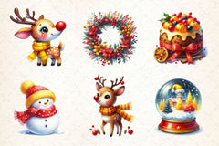 Yellow Christmas Clipart Bundle - CraftNest - Digital Crafting and Art