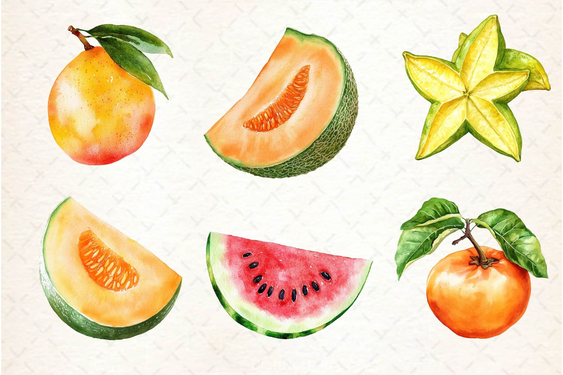 Summer Fruits Clipart Bundle 2 - CraftNest - Digital Crafting and Art
