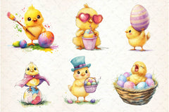 Quirky Easter Chick Clipart Bundle - CraftNest - Digital Crafting and Art