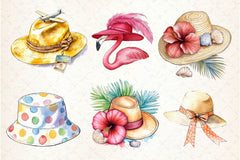 Summer Hat Clipart Bundle 2 - CraftNest - Digital Crafting and Art