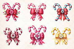 Candy Cane Christmas Clipart Bundle - CraftNest - Digital Crafting and Art
