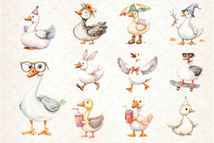 Silly Goose Clipart Bundle 5 - CraftNest - Digital Crafting and Art