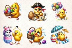 Easter Funny Chick Clipart Bundle 2 - CraftNest - Digital Crafting and Art