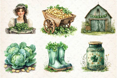 St Patricks Day Farm Clipart Bundle 3 - CraftNest - Digital Crafting and Art