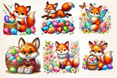 Easter Fox Clipart Bundle 3 - CraftNest - Digital Crafting and Art