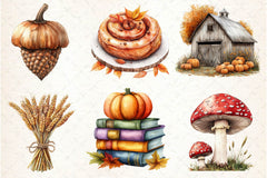 Autumn Fall Clipart Bundle - CraftNest - Digital Crafting and Art