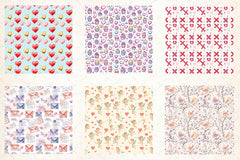 Valentine Digital Paper - CraftNest - Digital Crafting and Art