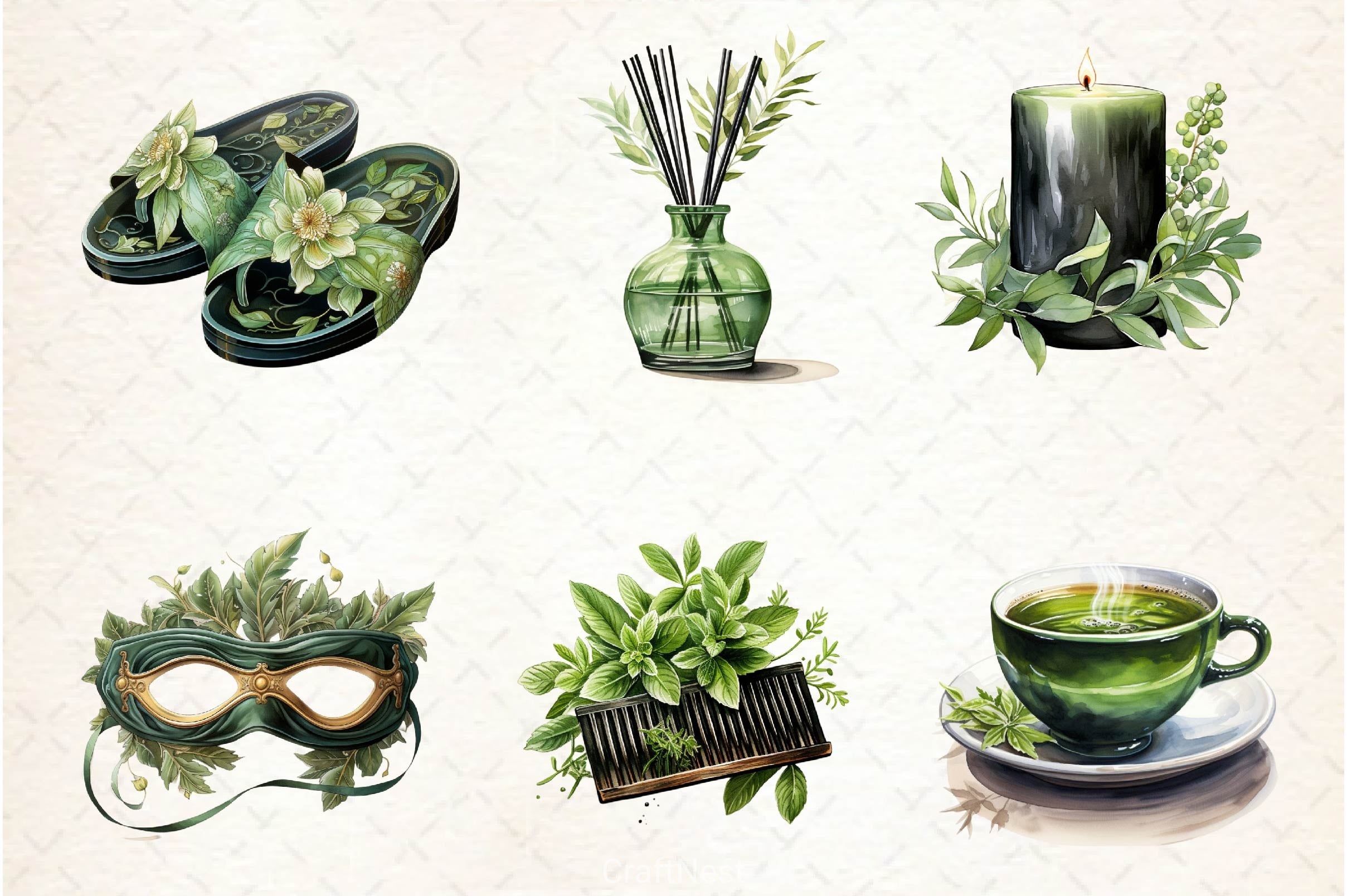 Spring Spa Day Clipart Bundle 2 - CraftNest - Digital Crafting and Art