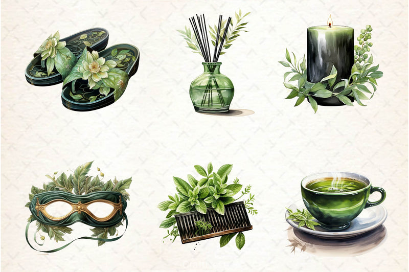 Spring Spa Day Clipart Bundle 2 - CraftNest - Digital Crafting and Art