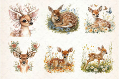 Spring Deer Clipart Bundle 2 - CraftNest - Digital Crafting and Art