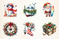 Merry Maritime Christmas Clipart Bundle 2 - CraftNest - Digital Crafting and Art