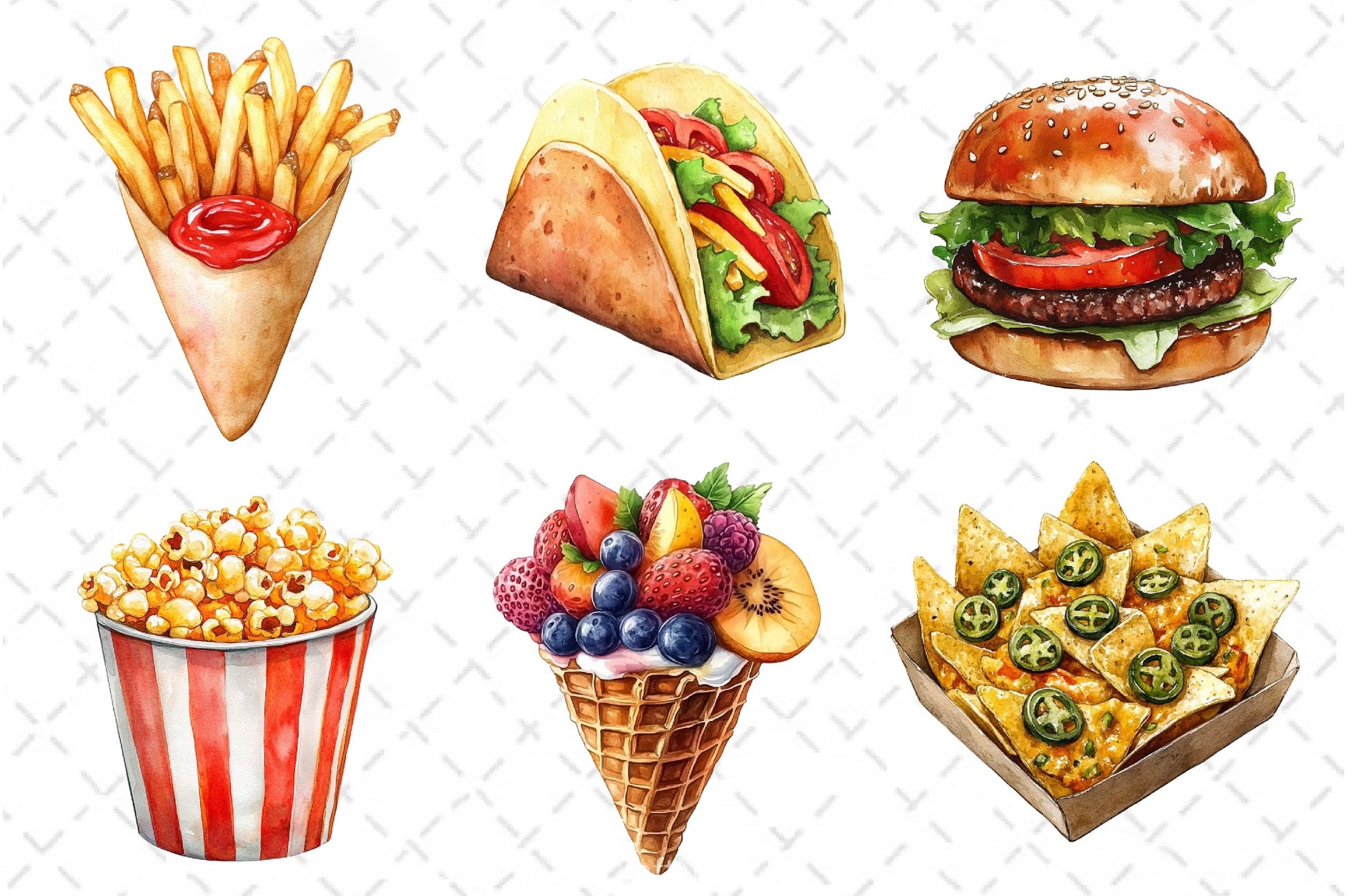 Street Food Clipart Bundle - CraftNest - Digital Crafting and Art