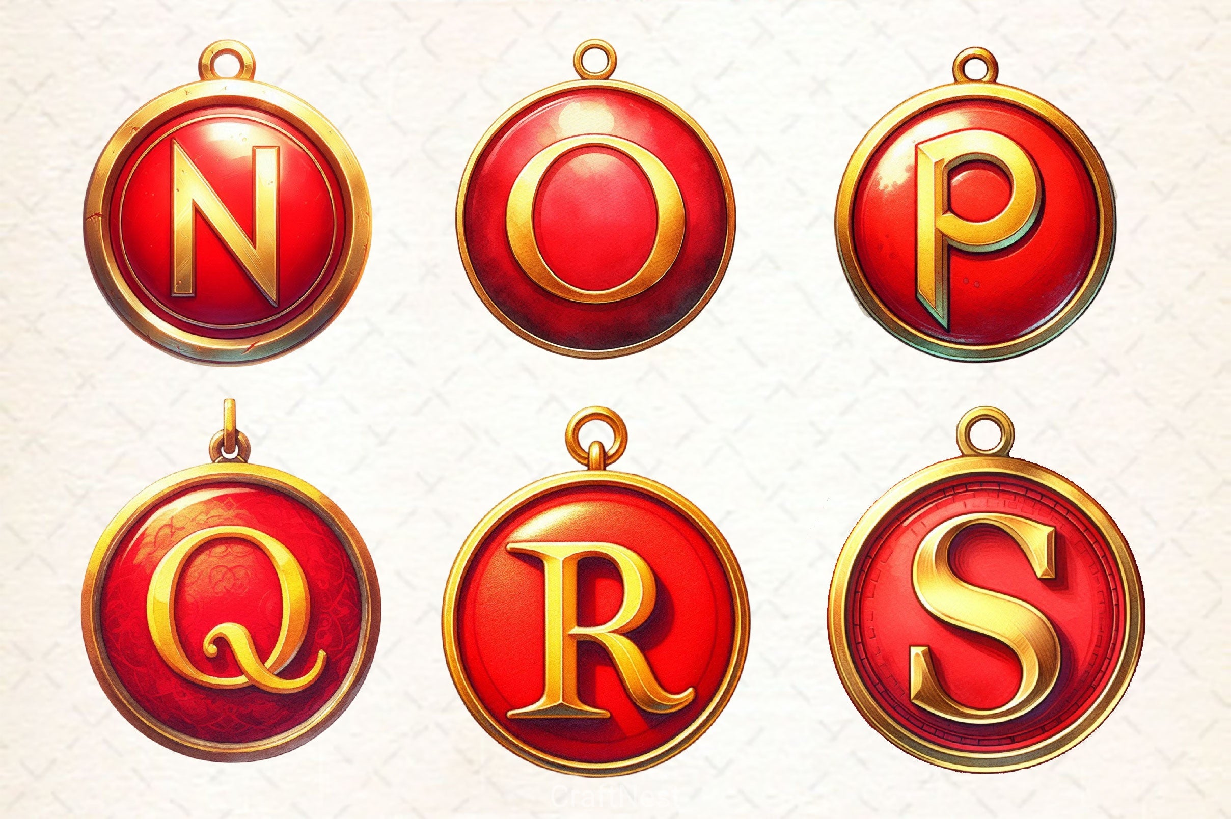 Christmas Ornaments Alphabet Clipart Bundle - CraftNest - Digital Crafting and Art