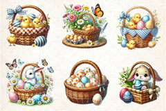 Easter Eggs Basket Clipart Bundle 2 - CraftNest - Digital Crafting and Art