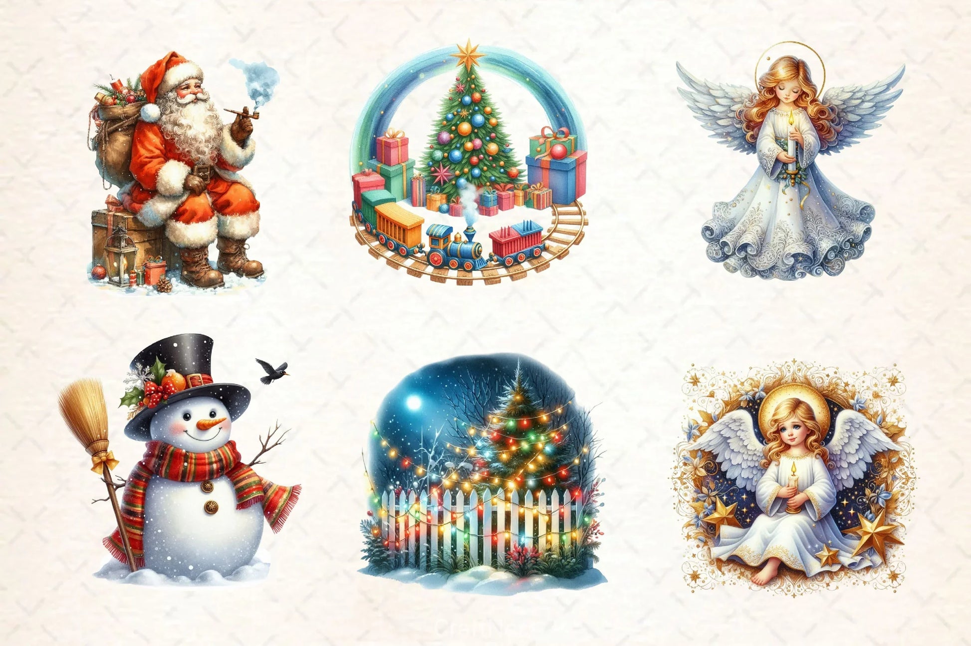 Nostalgic Christmas Clipart Bundle - CraftNest - Digital Crafting and Art