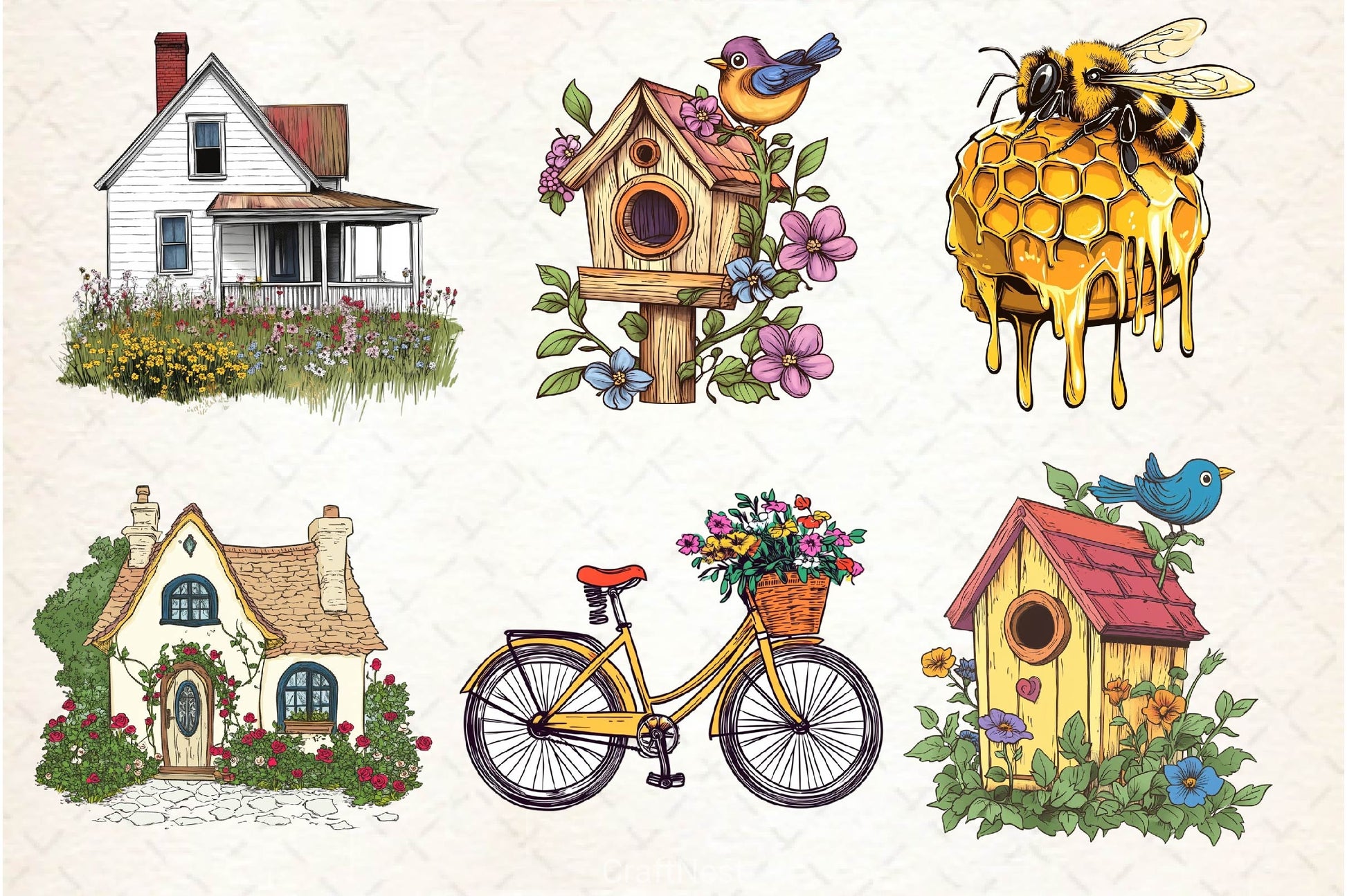 Spring Summer Collection Clipart Bundle 2 - CraftNest - Digital Crafting and Art