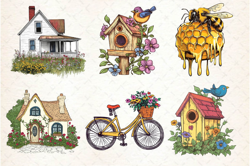 Spring Summer Collection Clipart Bundle 2 - CraftNest - Digital Crafting and Art