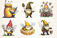 Bee Gnome Clipart Bundle 5 - CraftNest - Digital Crafting and Art