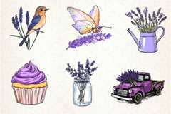Lavender Spring Clipart Bundle 2 - CraftNest - Digital Crafting and Art