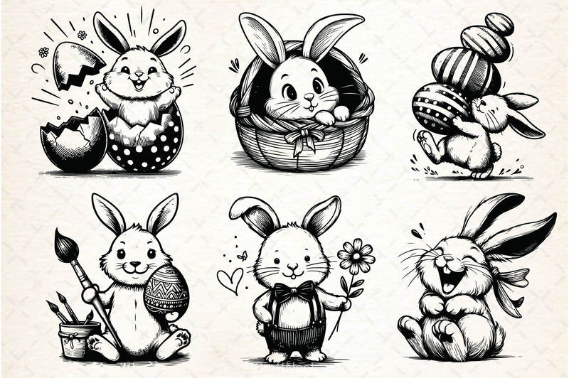 Easter Bunny SVG Bundle - CraftNest - Digital Crafting and Art