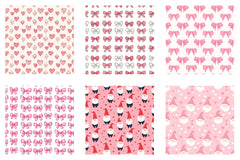 Valentine Gnome Digital Paper - CraftNest - Digital Crafting and Art